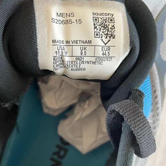 NWB Saucony Guide 15 Running Shoes Men’s size 10.5 Wide Retail $140, Brand new! - Picture 11 of 11